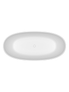 Ванна из искусственного камня BelBagno Уникальность (Unique) 180х85 BB-UNIQUE-180-85-64-SSB цвет Белый матовый-2