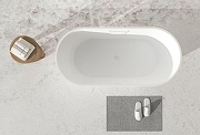 Ванна из искусственного камня Cezares Комфорт (Comfort) 170х75 CZR-COMFORT-170-75-53-SSB-HND цвет Белый матовый-5
