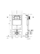 Инсталляция для унитаза Cezares CZR-1589-M без клавиши смыва-12