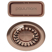 Выпуск для кухонной мойки Paulmark PM6024-BC цвет Медь брашированная