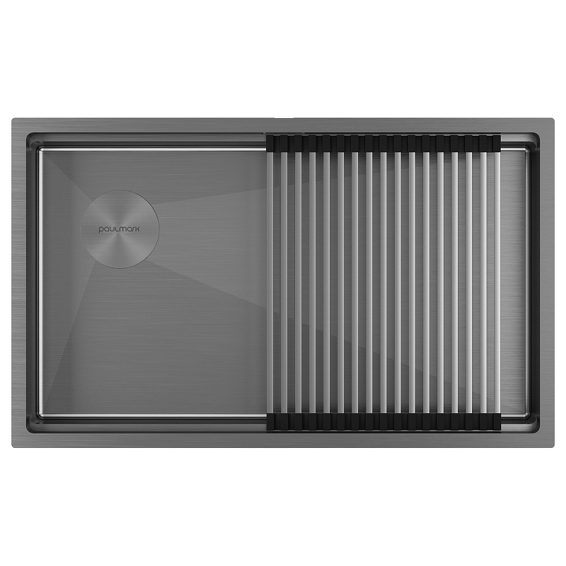 Кухонная мойка Paulmark Next-Pro 74-L Uni PM707445-L-GM 