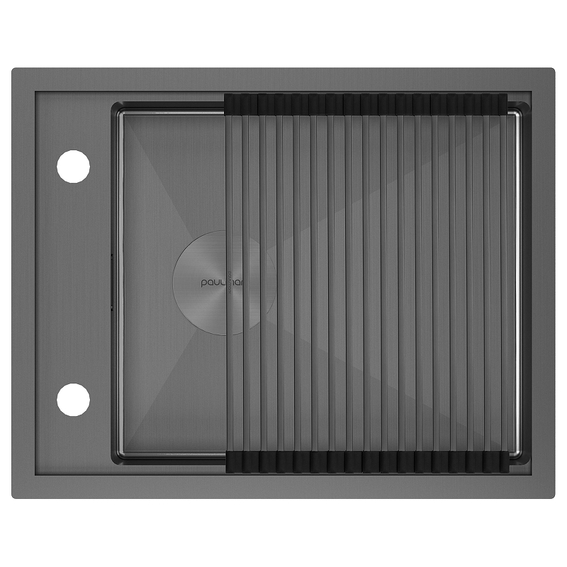Кухонная мойка Paulmark Shelf 58 Uni PM725846-GM 