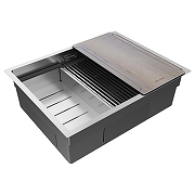 Кухонная мойка Paulmark Next-Multi Sink 58-L Uni PM785845-L-BS цвет Сталь брашированная-1