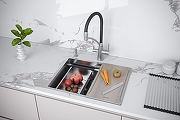 Кухонная мойка Paulmark Next-Multi Sink 58-L Uni PM785845-L-BS цвет Сталь брашированная-3
