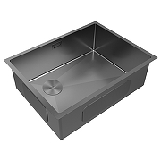 Кухонная мойка Paulmark Next-Skew 58-L Uni PM885844-L-GM цвет Вороненая сталь-1