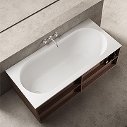 Ванна из искусственного камня Vincea 150х75 VBT-8SB1-1500 цвет Белый матовый-2