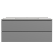 Тумба под раковину Vincea Люка Софт-Тач (Luka Soft-Touch) 100 VMC-2L100MG подвесная цвет M.Grey Soft-touch