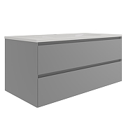 Тумба под раковину Vincea Люка Софт-Тач (Luka Soft-Touch) 100 VMC-2L100MG подвесная цвет M.Grey Soft-touch-7