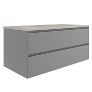 Тумба под раковину Vincea Люка Софт-Тач (Luka Soft-Touch) 100 VMC-2L100MG подвесная цвет M.Grey Soft-touch-9
