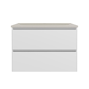 Тумба под раковину Vincea Люка Софт-Тач (Luka Soft-Touch) 60 VMC-2L600MW подвесная цвет M.White Soft-touch-4