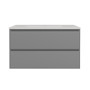 Тумба под раковину Vincea Люка Софт-Тач (Luka Soft-Touch) 80 VMC-2L800MG подвесная цвет M.Grey Soft-touch