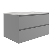 Тумба под раковину Vincea Люка Софт-Тач (Luka Soft-Touch) 80 VMC-2L800MG подвесная цвет M.Grey Soft-touch-1