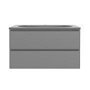 Тумба под раковину Vincea Люка Софт-Тач (Luka Soft-Touch) 80 VMC-2L800MG подвесная цвет M.Grey Soft-touch-2