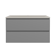 Тумба под раковину Vincea Люка Софт-Тач (Luka Soft-Touch) 80 VMC-2L800MG подвесная цвет M.Grey Soft-touch-6