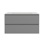 Тумба под раковину Vincea Люка Софт-Тач (Luka Soft-Touch) 80 VMC-2L800MG подвесная цвет M.Grey Soft-touch-8