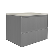 Тумба под раковину Vincea Велле (Welle) 60 VMC-2WL600MG подвесная цвет M.Grey Soft-touch-5