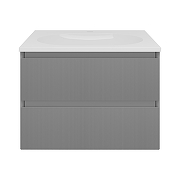 Тумба под раковину Vincea Велле (Welle) 60 VMC-2WL600MG подвесная цвет M.Grey Soft-touch-6