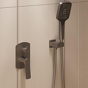 Душевая система Vincea Салют (Salute) VSFW-4SA0GM цвет Вороненая сталь-1