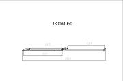 Душевая дверь Vincea Слим-Н (Slim-N) 130 VDS-4SN130CLBN профиль Брашированный никель стекло прозрачное-4