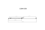 Душевая дверь Vincea Слим-Н (Slim-N) 120 VDS-4SN120CLBN профиль Брашированный никель стекло прозрачное-4