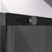 Душевая дверь Vincea Слим-Н (Slim-N) 140 VDS-4SN140CGGM профиль Вороненая сталь стекло тонированное-2