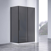Душевой уголок Vincea Слим-Н (Slim-N) 130х90 VSR-4SN9013CGGM профиль Вороненая сталь стекло прозрачное