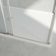 Душевой уголок Vincea Слим-Н (Slim-N) 130х90 VSR-4SN9013CLBN профиль Брашированный никель стекло прозрачное-4