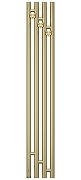 Электрический полотенцесушитель Сунержа Кантата 3.1 1200x159 L 020-6046-1216 цвет Шампань-1