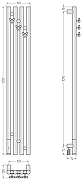 Электрический полотенцесушитель Сунержа Кантата 3.1 1200x159 L 020-6046-1216 цвет Шампань-3