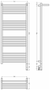 Электрический полотенцесушитель Сунержа Богема 3.1 1200x500 R 03-6007-1250 с полкой цвет Золото-3
