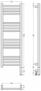 Электрический полотенцесушитель Сунержа Богема 3.1 прямая 1000x300 R 051-6005-1030 цвет Состаренная латунь-3