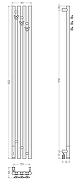 Электрический полотенцесушитель Сунержа Кантата 3.1 1500x159 L 051-6046-1516 цвет Состаренная латунь-3