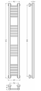 Водяной полотенцесушитель Сунержа Богема PRO 1200x150 30-0460-1215 цвет Белый матовый-3