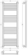 Водяной полотенцесушитель Сунержа Богема PRO 1200x400 32-0460-1240 цвет Золотой шелк-3