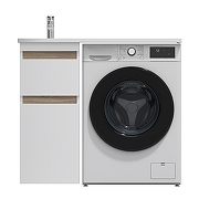 Тумба с раковиной AM.PM X-joy 100 L M85-FSX0402-WPL1001WG цвет Белый глянцевый