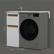 Тумба с раковиной AM.PM X-joy 100 L M85-FSX0402-WPL1001WG цвет Белый глянцевый-7