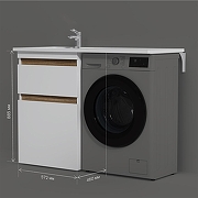 Тумба с раковиной AM.PM X-joy 120 R M85-FSX0602-WPR1201WG цвет Белый глянцевый-7