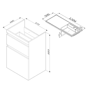 Тумба с раковиной AM.PM X-joy 120 R M85-FSX0602-WPR1201WG цвет Белый глянцевый-8