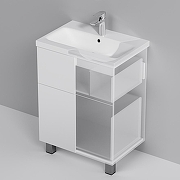Тумба с раковиной AM.PM Gem 60 M90-FSX0602-WC0602WG цвет Белый глянцевый-5