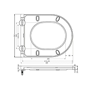 Унитаз подвесной Jacob Delafon Rodin+ EDAY132RU-00 цвет Белый с сиденьем Микролифт-4
