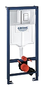 Унитаз с инсталляцией Grohe SET-Rapid-L6W цвет Белый с сиденьем Микролифт и клавишей смыва цвет Хром-8