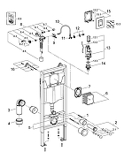 Унитаз с инсталляцией Grohe SET-Rapid-L6W цвет Белый с сиденьем Микролифт и клавишей смыва цвет Хром-12