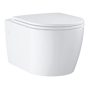 Унитаз подвесной Grohe Bau Ceramic 103860SH00 цвет Альпин-белый с сиденьем Микролифт
