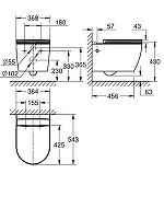 Унитаз подвесной Grohe Bau Ceramic 103860SH00 цвет Альпин-белый с сиденьем Микролифт-4