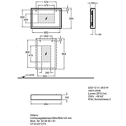 Зеркало Geberit Citterio 90 835690000 с подсветкой цвет Светлый дуб-3