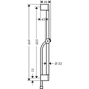 Душевая штанга Hansgrohe Pulsify S 24400670 цвет Черный матовый-1