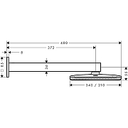 Верхний душ Hansgrohe Raindance Alive Q 24550670 цвет Черный матовый-3