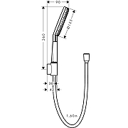 Душевой гарнитур Hansgrohe Raindance Alive Select S 24611140 цвет Шлифованная бронза-7