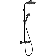 Душевая система Hansgrohe Activera S 28083670 с термостатом цвет Черный матовый