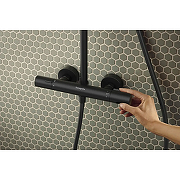 Душевая система Hansgrohe Activera S 28083670 с термостатом цвет Черный матовый-1